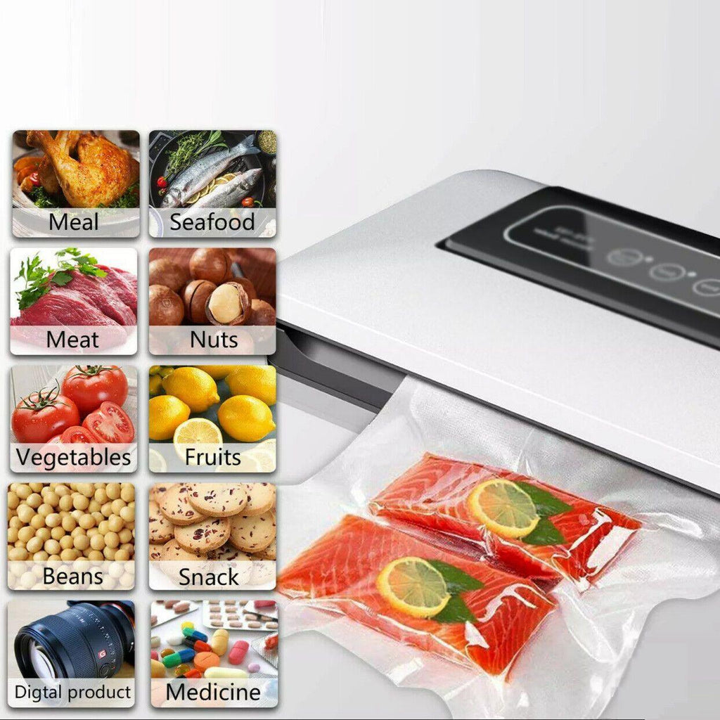 100pcs Vacuum Food Sealer Bags Precut BPA Free Commercial Grade Storage Saver - 30x40cm-