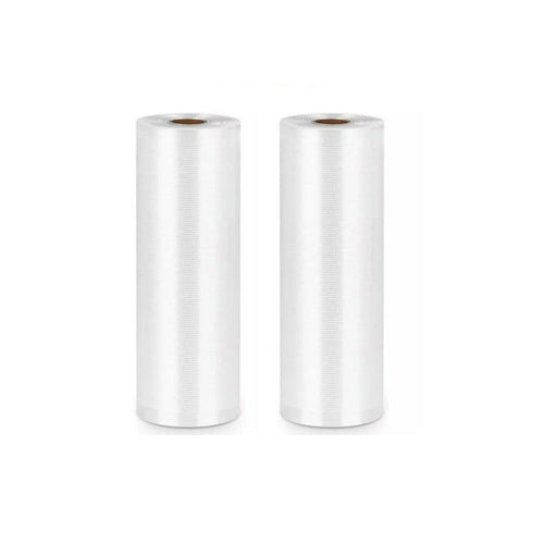 1-10x Commercial Heat-Resistant Vacuum Sealer Rolls for Food Storage - 2 Rolls (22cm x 5m)