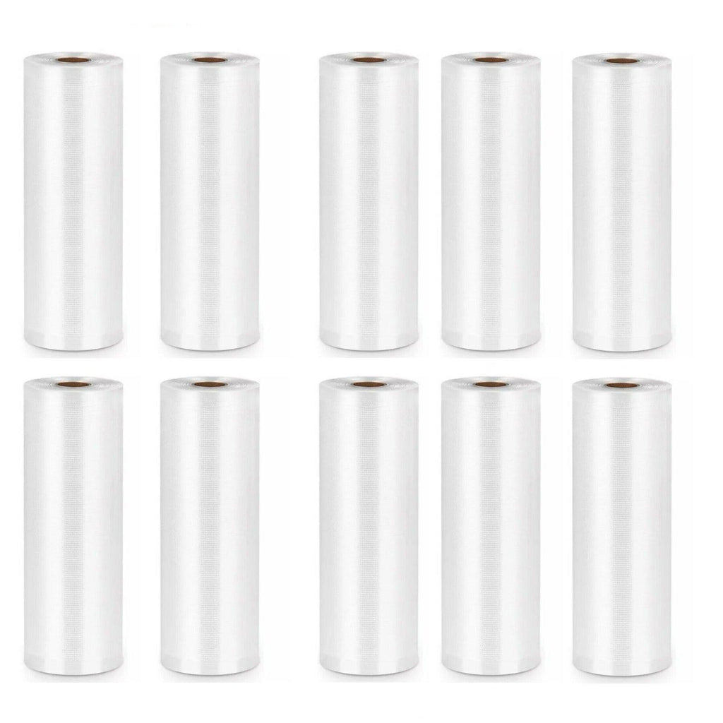 1-10x Commercial Heat-Resistant Vacuum Sealer Rolls for Food Storage - 2 Rolls (32cm x 5m)
