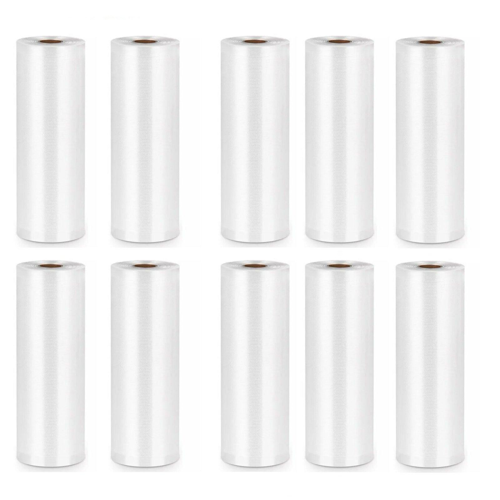 1-10x Commercial Heat-Resistant Vacuum Sealer Rolls for Food Storage - 2 Rolls (32cm x 5m)