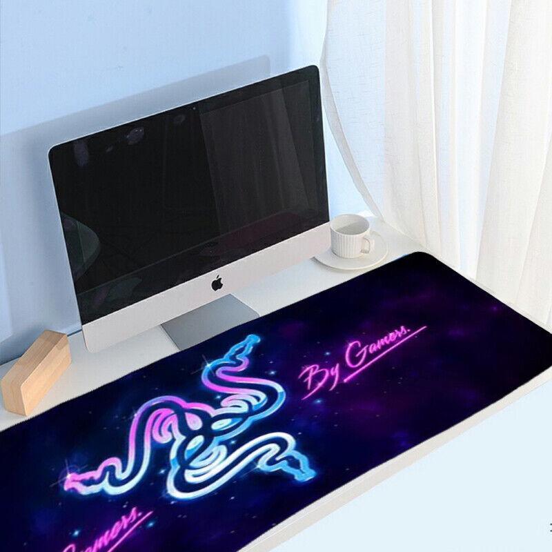 Gaming Keyboard and Mouse Pad Extended Desk Mat 800x300mm Non Slip Base - 15