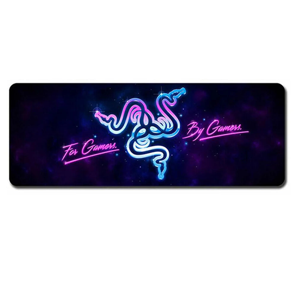 Gaming Keyboard and Mouse Pad Extended Desk Mat 800x300mm Non Slip Base - 15