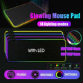 LED Gaming Mouse Pad Large RGB Extended Mousepad Keyboard Desk Anti-slip Mat - 900*400*4mm