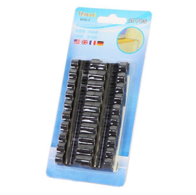20PCS Cable Clips Management Holder Cord Wire Line Organizer Self-Adhesive M - M Size - White x 20 PCS