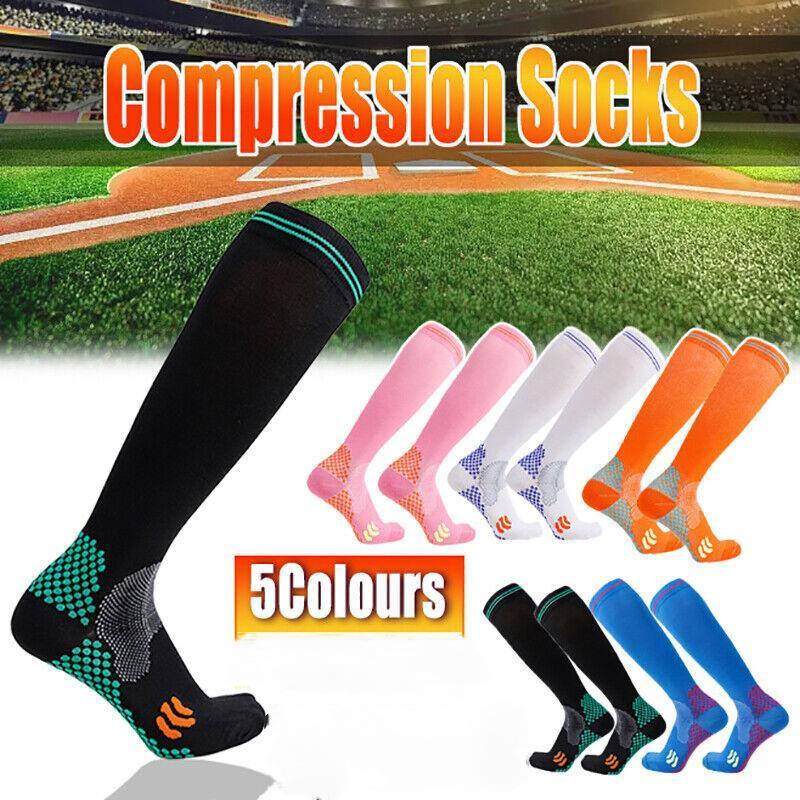 Compression Socks Miracle Copper Anti Fatigue Unisex Travel DVT Comfort 2XL - 1Pair  White