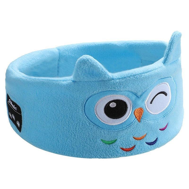 Cute Bluetooth Headband Headphones Wireless Sleep Music Mask with Mic - Grey-Hippo