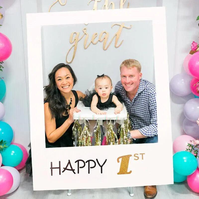1Th 18Th-60Th Photo Booth Props Picture Frame Wedding Birthday Party Decoration - Happy 18TH