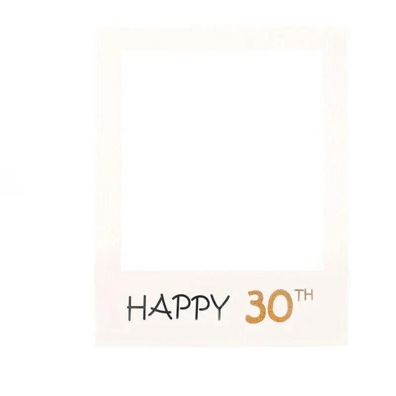 1Th 18Th-60Th Photo Booth Props Picture Frame Wedding Birthday Party Decoration - Happy 18TH