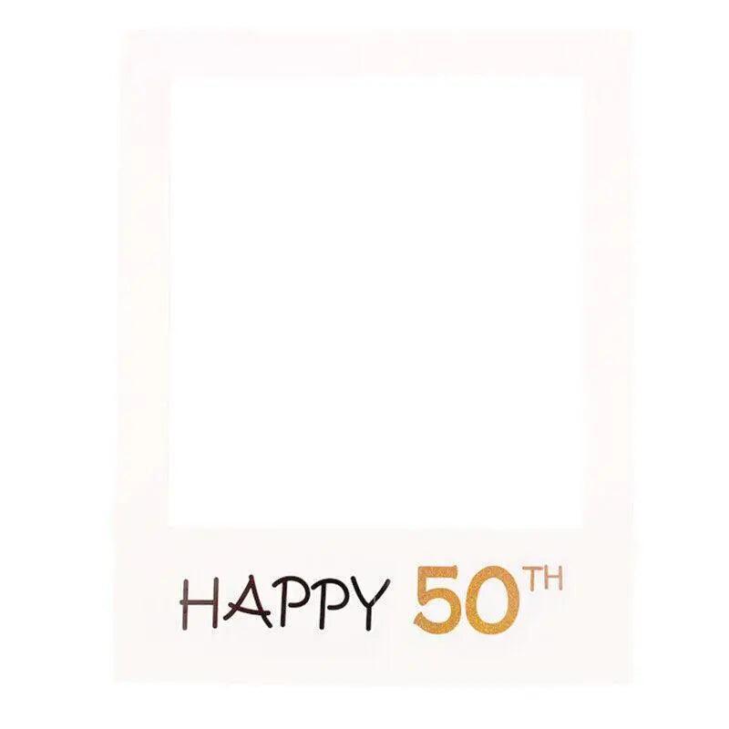 1Th 18Th-60Th Photo Booth Props Picture Frame Wedding Birthday Party Decoration - Happy 18TH