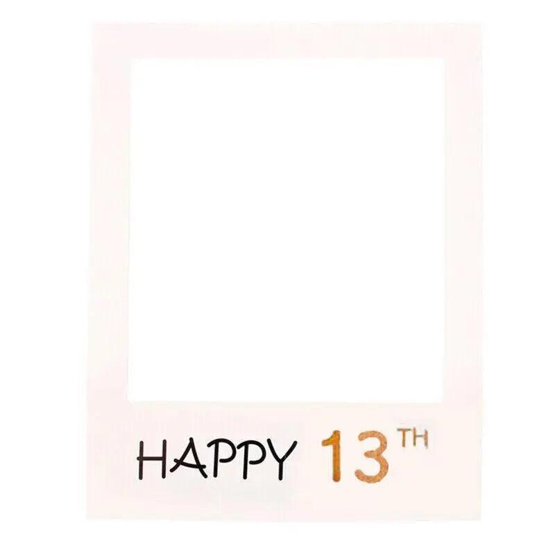 1Th 18Th-60Th Photo Booth Props Picture Frame Wedding Birthday Party Decoration - Happy 40TH