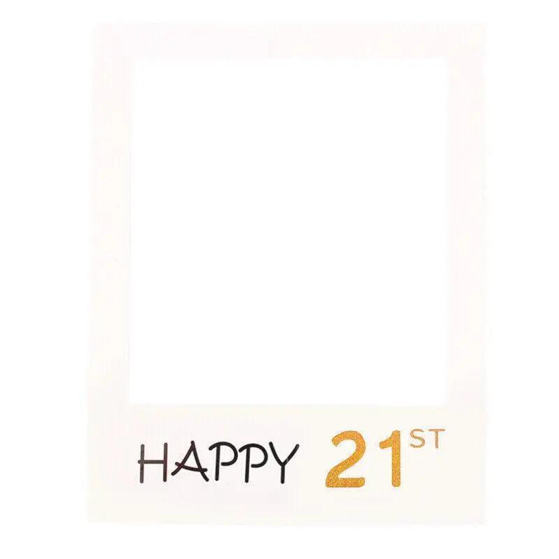 1Th 18Th-60Th Photo Booth Props Picture Frame Wedding Birthday Party Decoration - Happy 40TH
