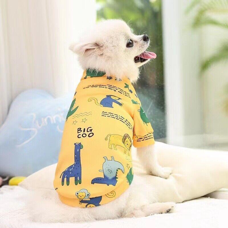 XS Cute Pet Dog Warm Jumper Sweater Clothes Cat Knitwear Knitted Coats Winter - Yellow Giraffe