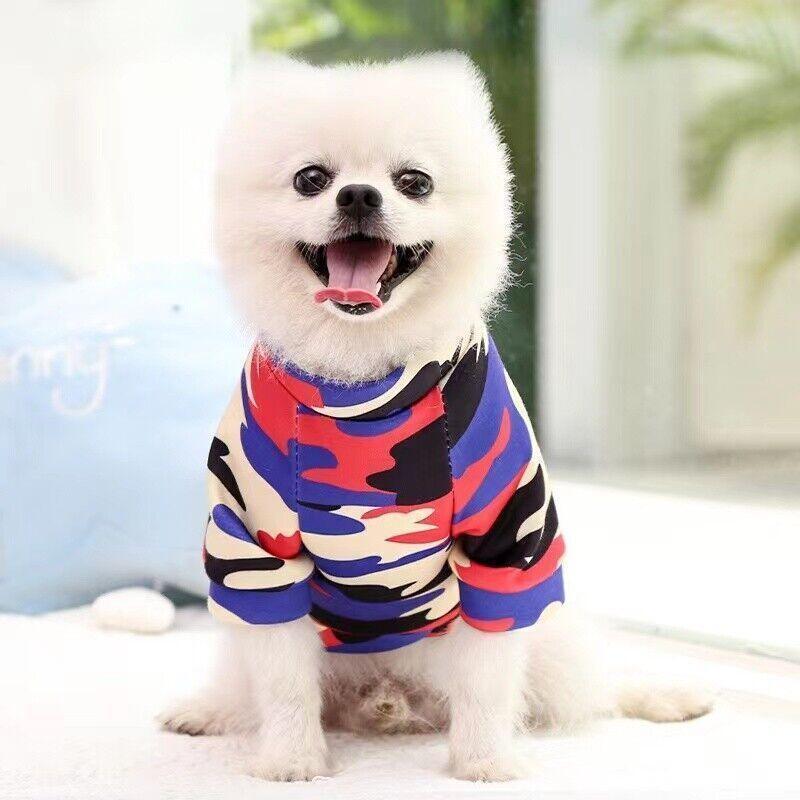 S Size Cute Pet Dog Warm Jumper Sweater Clothes Cat Knitwear Knitted Coats Winter - Blue Rabbit