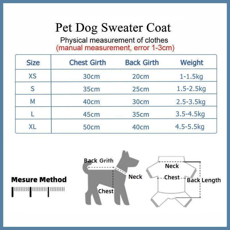 M Size Cute Pet Dog Warm Jumper Sweater Clothes Cat Knitwear Knitted Coats Winter - Purple Camouflage