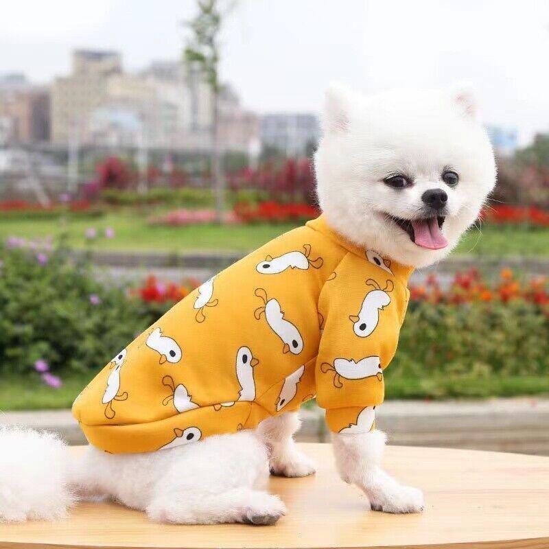L Size Cute Pet Dog Warm Jumper Sweater Clothes Puppy Cat Knitwear Knitted Coats Winter - Purple Camouflage