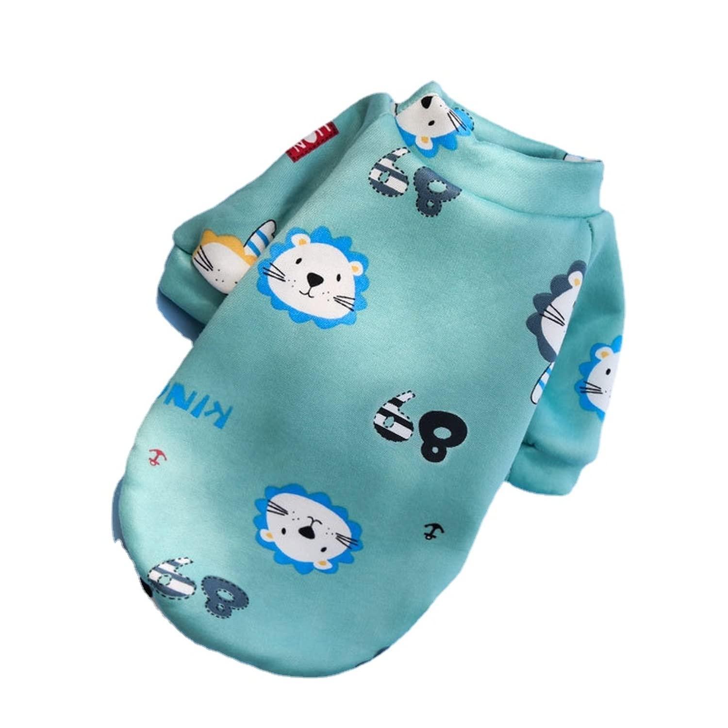 L Size Cute Pet Dog Warm Jumper Sweater Clothes Puppy Cat Knitwear Knitted Coats Winter - Pink Strawberry