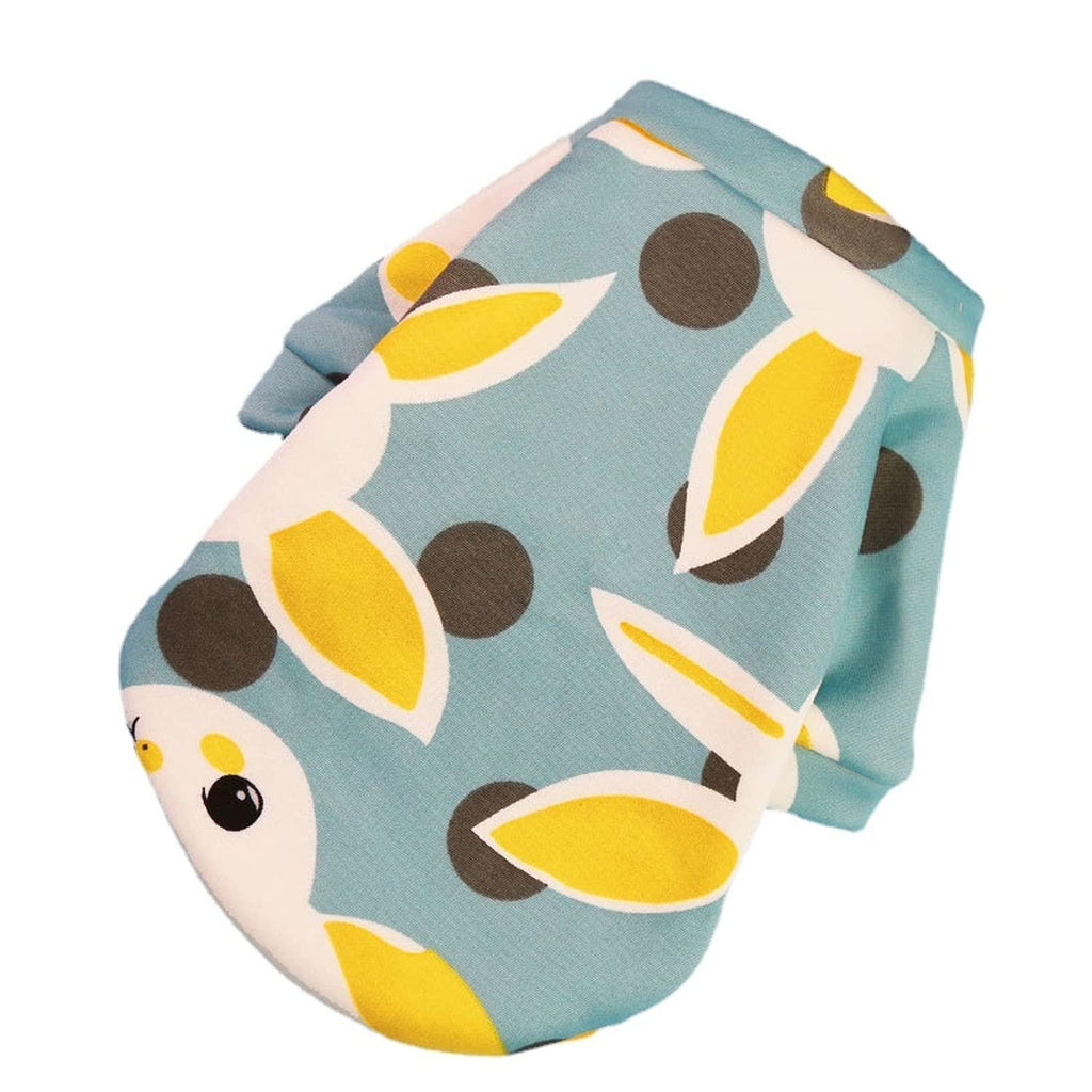 XL Size Cute Pet Dog Warm Jumper Sweater Clothes Cat Knitwear Knitted Coats Winter - Blue Rabbit