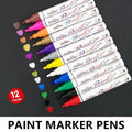 Multicolour Permanent Paint Marker Pens for Tyre Metal Glass Rubber - Purple