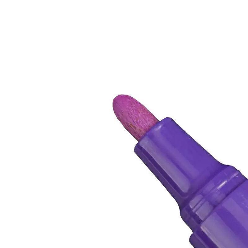 Multicolour Permanent Paint Marker Pens for Tyre Metal Glass Rubber - Purple