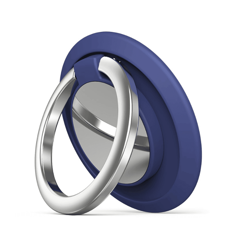 Iring Phone Ring Finger Holder Stand Car Mount Hook For Iphone Ipad Mobile Grip - E- Silver