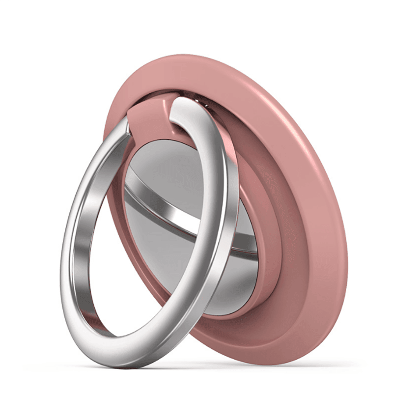 Iring Phone Ring Finger Holder Stand Car Mount Hook For Iphone Ipad Mobile Grip - F- Rose Gold
