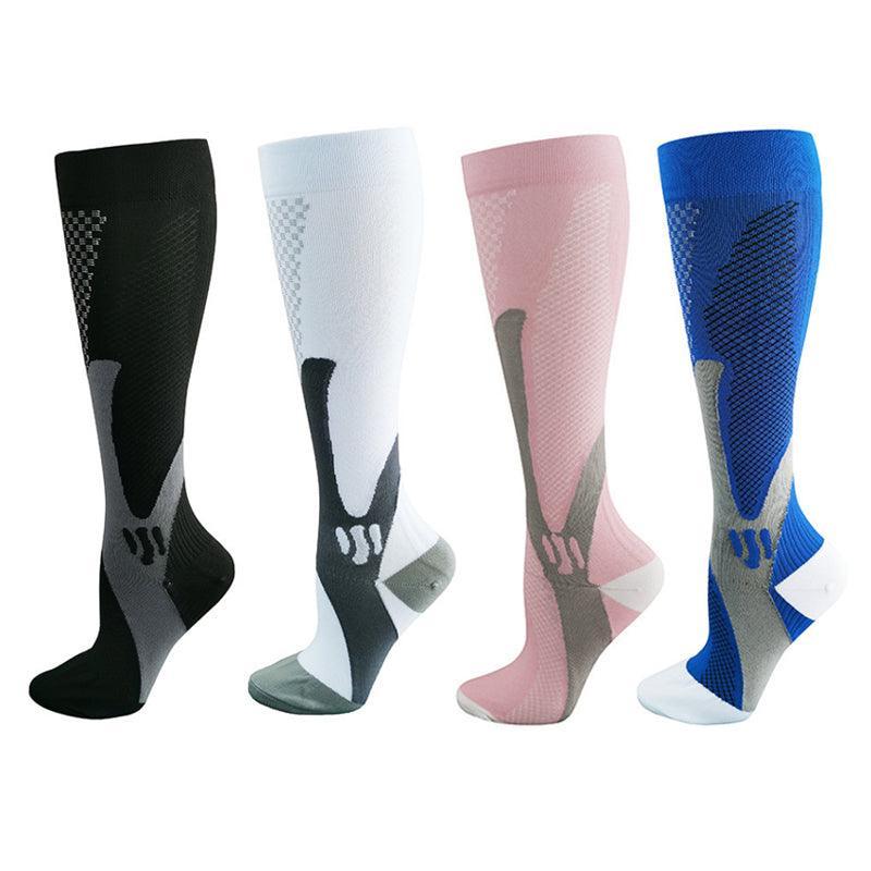 Copper Compression Socks for Running Travel Sports Anti Fatigue Support XXL Unisex - Black
