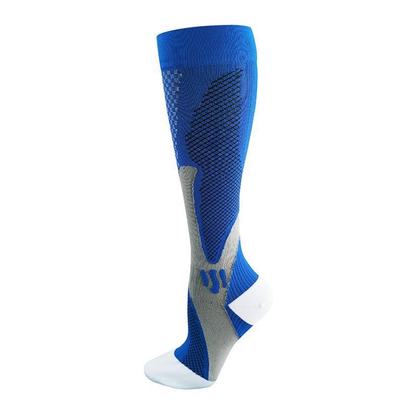 Copper Compression Socks for Running Travel Sports Anti Fatigue Support S/M Unisex - White