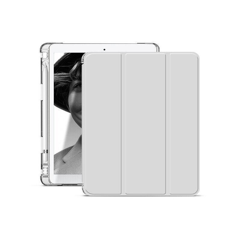 Shockproof Silicone iPad Air 3 Cover with Pencil Slot and Smart Wake - Grey