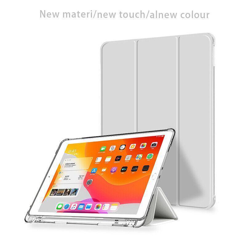 Shockproof Silicone iPad Air 4 Cover with Pencil Slot and Smart Wake - Black