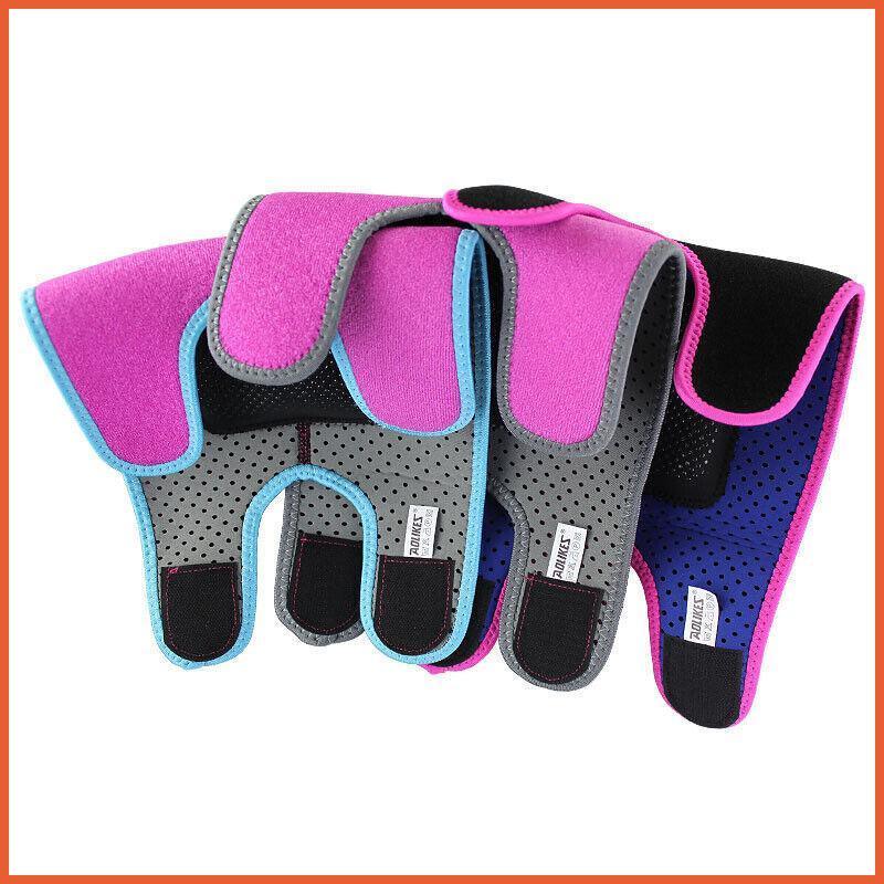 S Size Kid Knee Pad Crash Proof Antislip Basketball Dance Skating Protector - Black+Rose red