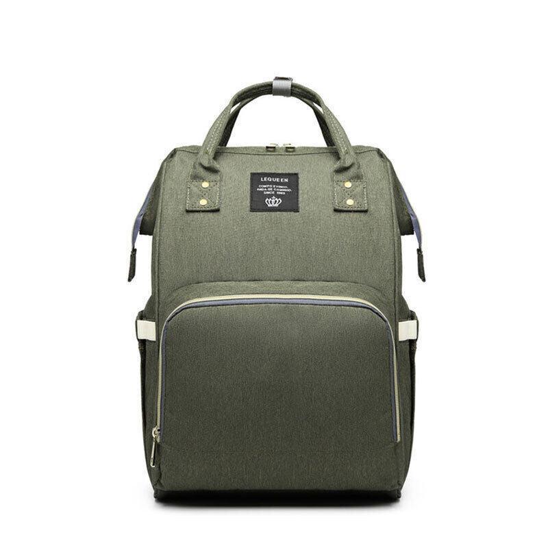 Luxury Multifunctional Diaper Nappy Backpack Maternity Mummy Changing Bag - Wavy Grain
