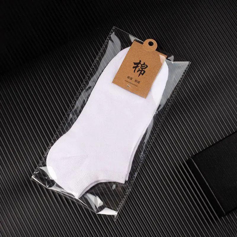 5X Pairs Low Cut Socks Cotton Soft Breathable Non-Slip Casual Ankle - Black (5 Pairs)