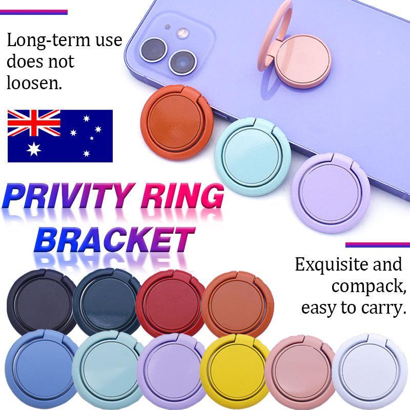 Phone Ring Bracket 360 Degree Rotation Solid Colour Mobile Holder Grip Stand - Dark Green