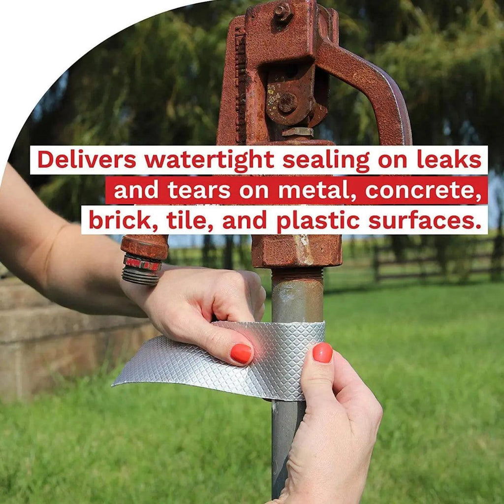 5M Waterproof Tape Butyl Rubber Aluminium Foil Roof Pipe Caravan Repair Flashing - 10cm* 5m* 1 Unit