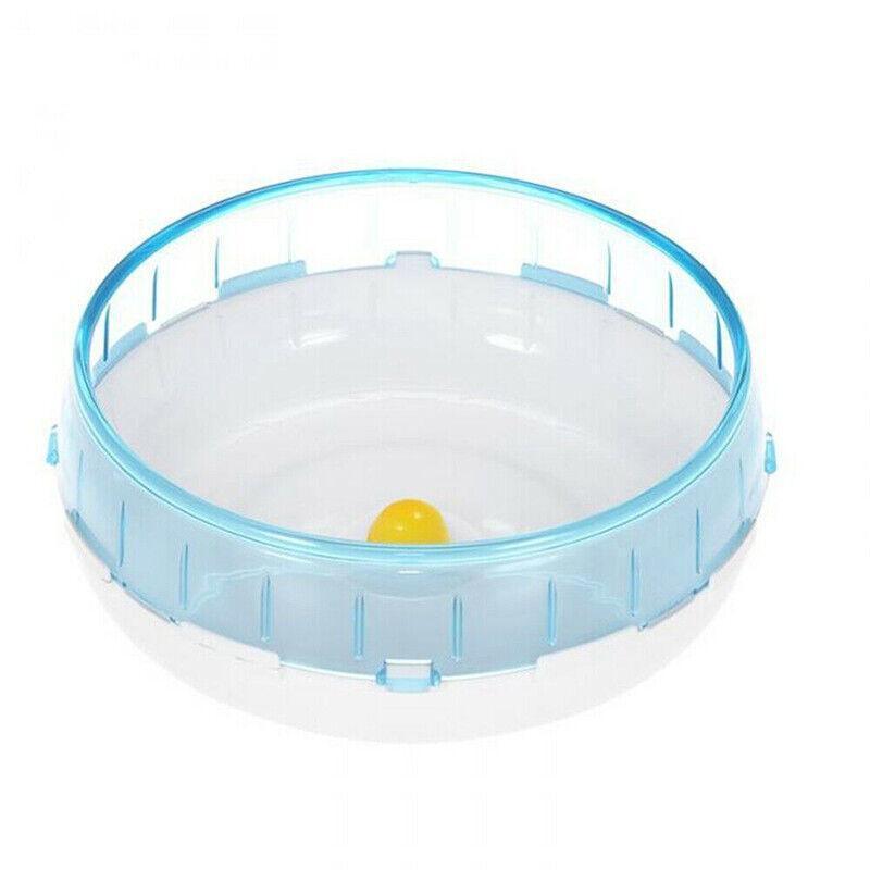 Blue Hamster Guinea Pig Running Disc Cage Accessories Running Round Wheel Pet Toys - 14CM