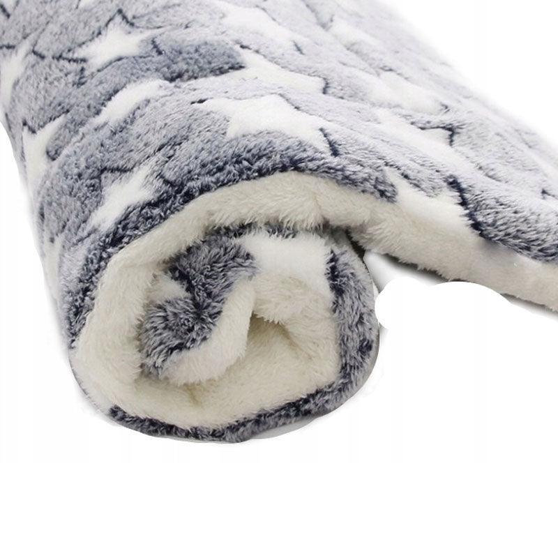 L Size Puppy Dog Cat Cushion Mattress Blanket Bed Soft Warm Pad Winter Kennel House - Navy Cat