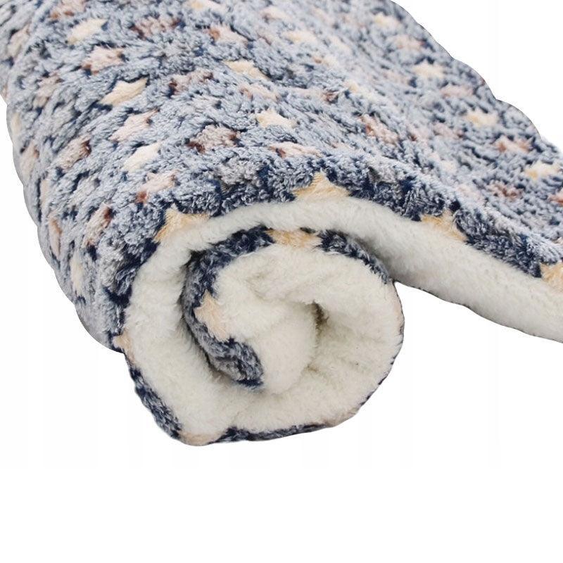 L Size Puppy Dog Cat Cushion Mattress Blanket Bed Soft Warm Pad Winter Kennel House - Pink Bear
