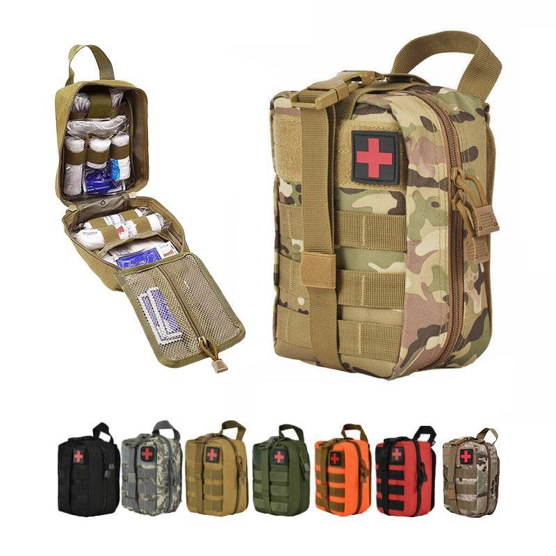 Tactical Molle Rip Away Emt Ifak Medical Pouch First Aid Kit Utility Bag Au Send - Grey Camouflage