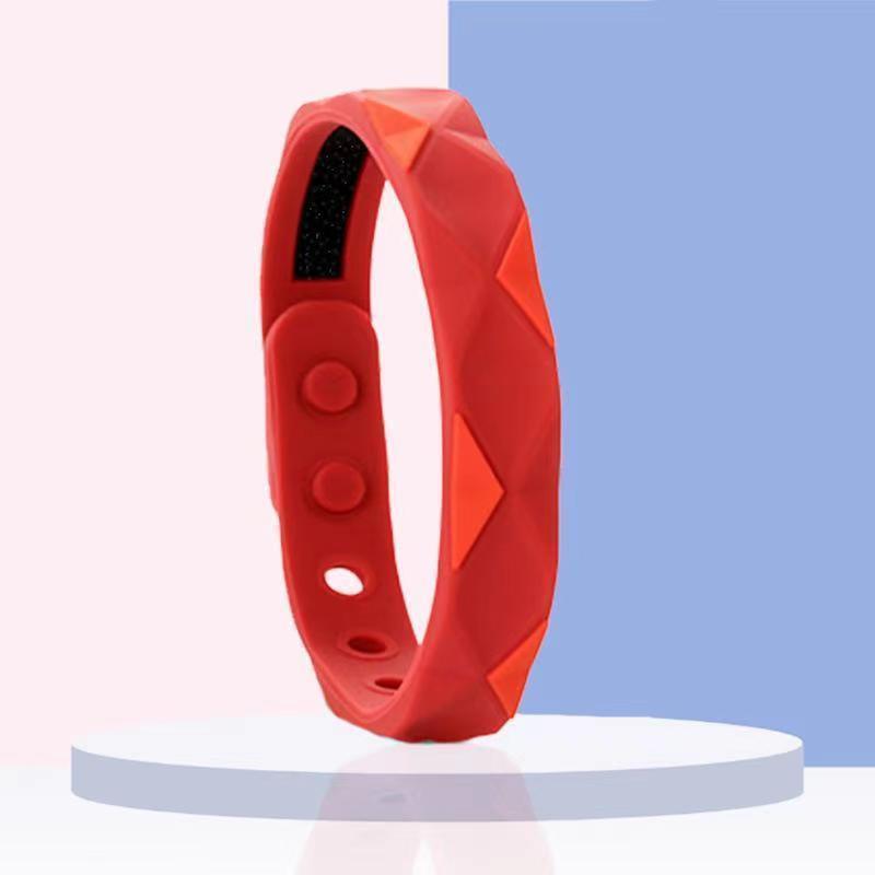 RedUp Far Infrared Negative Ions Wristband, Anti-Static Silicone Sport Bracelets - Red