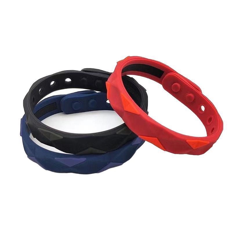 RedUp Far Infrared Negative Ions Wristband, Anti-Static Silicone Sport Bracelets - Black