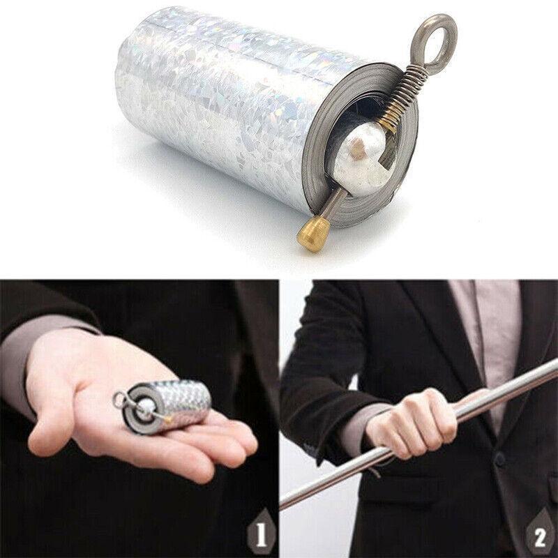 Magic Telescopic Portable Martial Arts Metal Pocket Staff Pocket 110Cm-150Cm - Silver1.3M