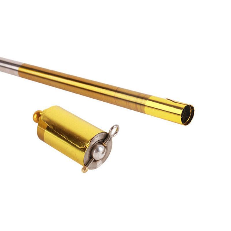 Magic Telescopic Portable Martial Arts Metal Pocket Staff Pocket 110Cm-150Cm - Gold&Silver 1.5M