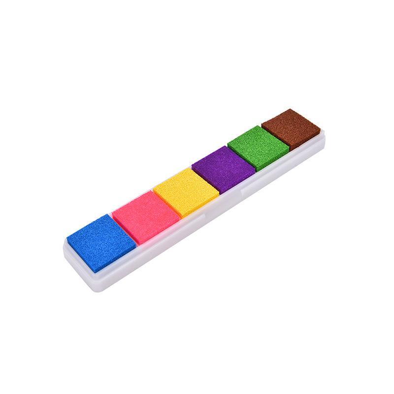 Gradient Color Ink Pad Inkpad Rubber Stamp Water Based Diy Finger Print 10 Colours - S5 Orange