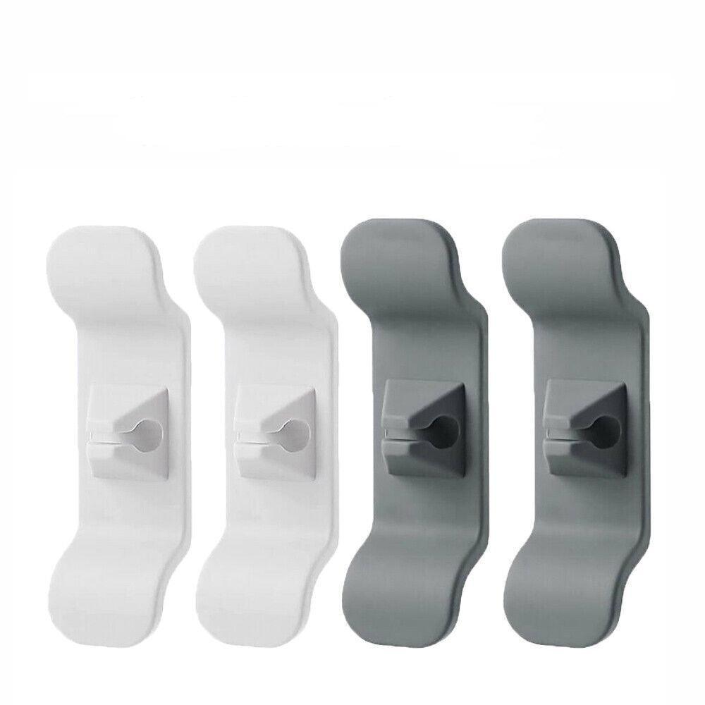 Cord Organizer Wrap Holder 4pcs Kitchen Appliance Cable Winder Adhesive Clip - 4PCS White