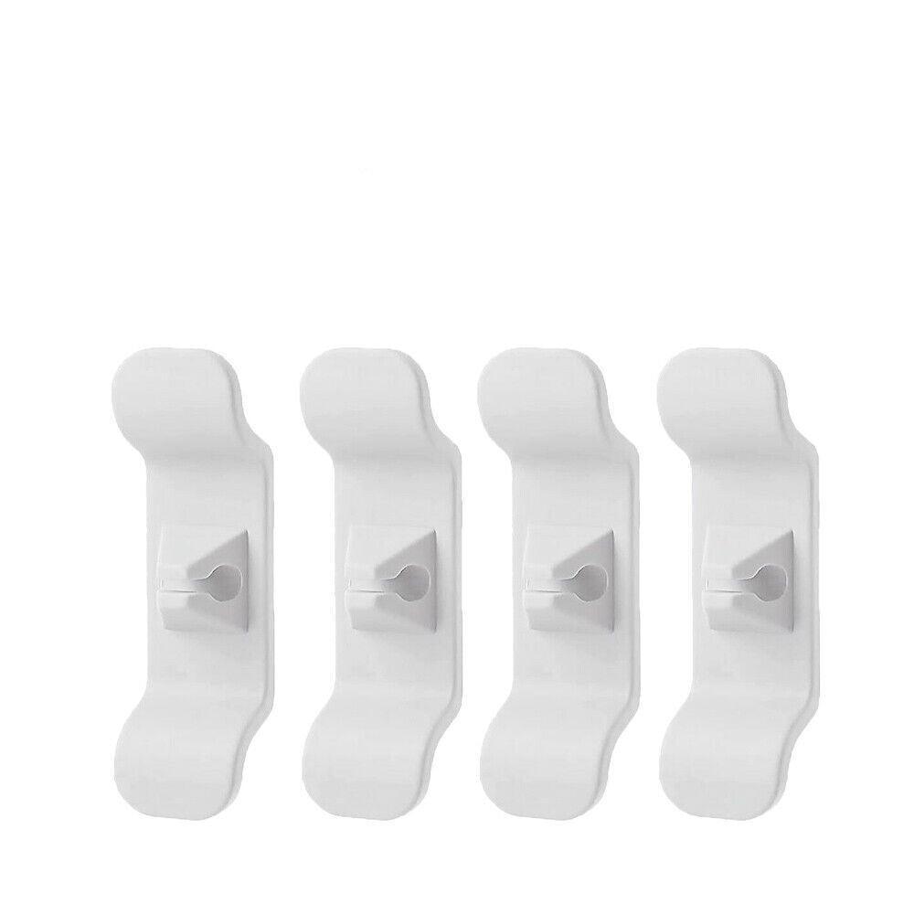 Cord Organizer Wrap Holder 4pcs Kitchen Appliance Cable Winder Adhesive Clip - 4PCS Black