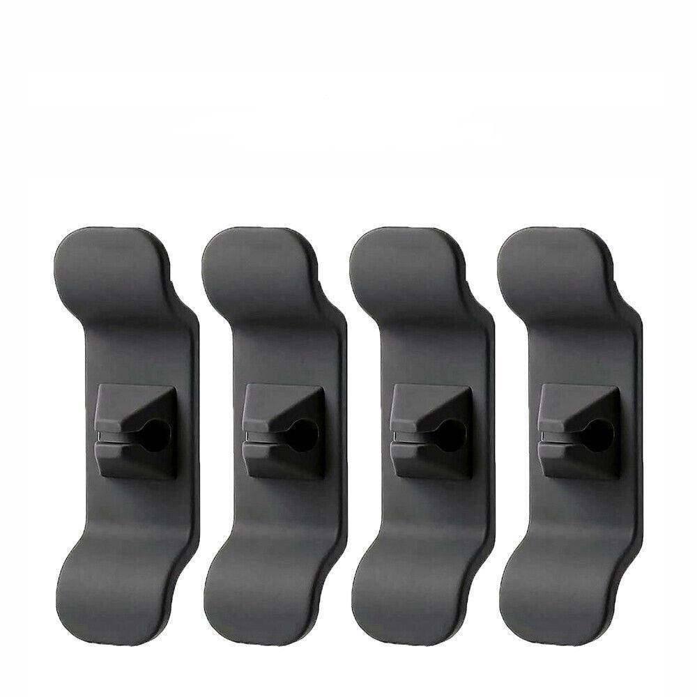 Cord Organizer Wrap Holder 4pcs Kitchen Appliance Cable Winder Adhesive Clip - 4PCS Black