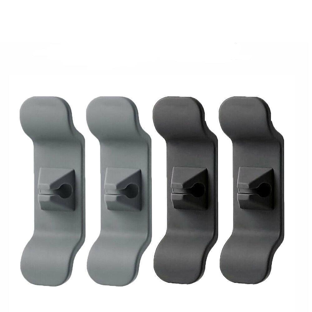 Cord Organizer Wrap Holder 4pcs Kitchen Appliance Cable Winder Adhesive Clip - 2PCS White+2PCS Black