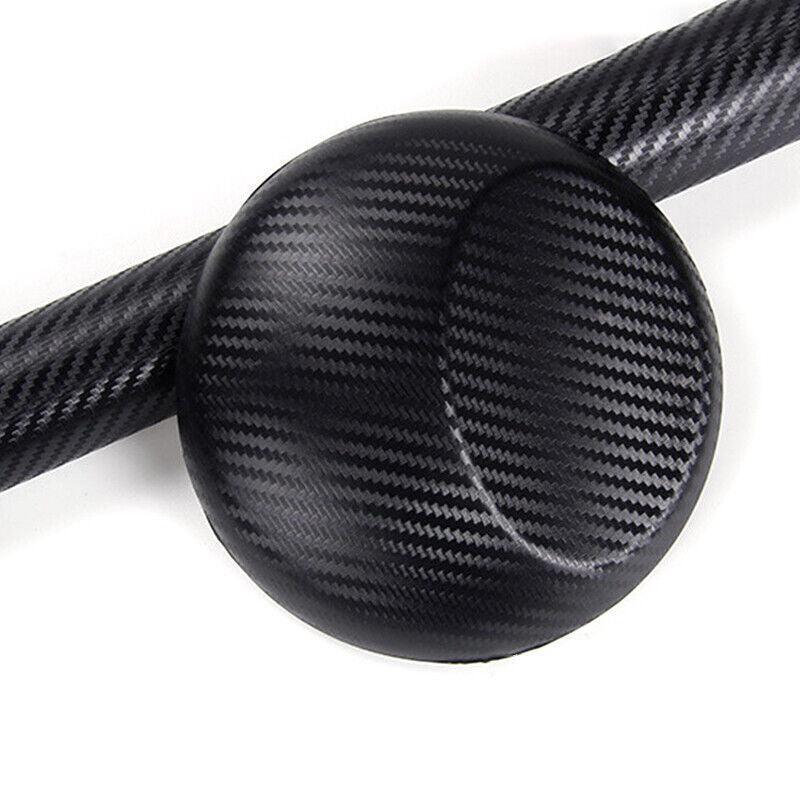 152x 30CM Car Vinyl Wrap Carbon Fiber Matt Satin Glossy Multi Color Car Tint Car Sticker - Glossy Black