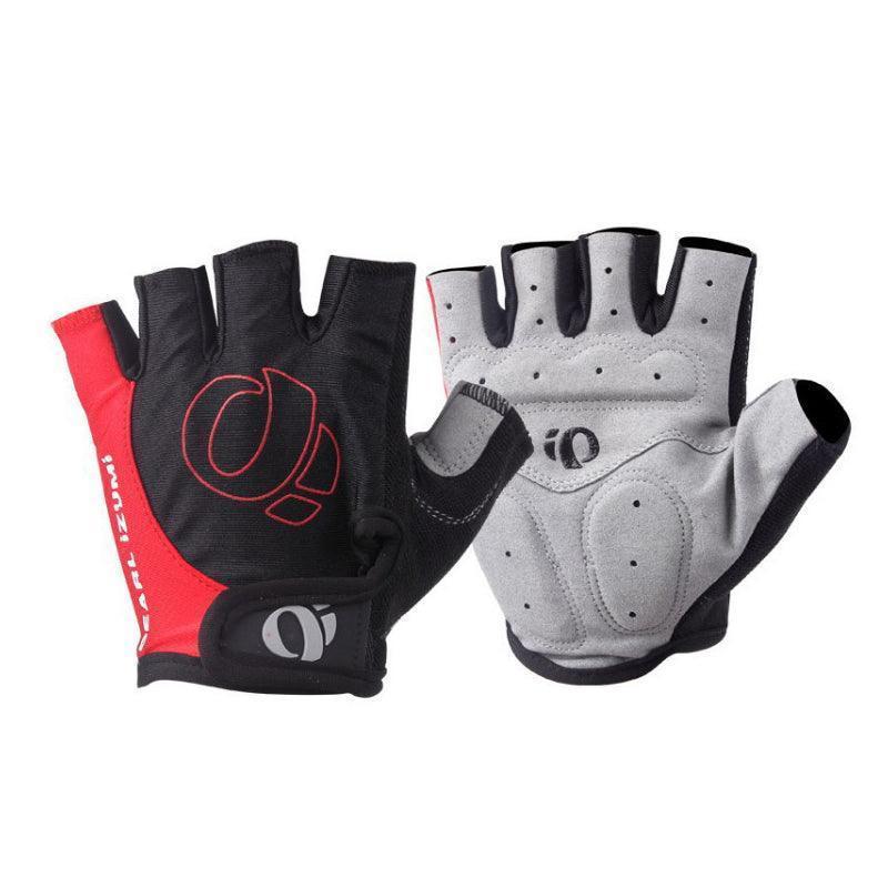 XL Size Cycling Bicycle Half Finger Bike Gloves Unisex Anti Slip Padded - Grey