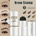 Eyebrow Shaping Kit Waterproof One Step Perfect Brow Stamp Stencils Makeup Set - Blonde